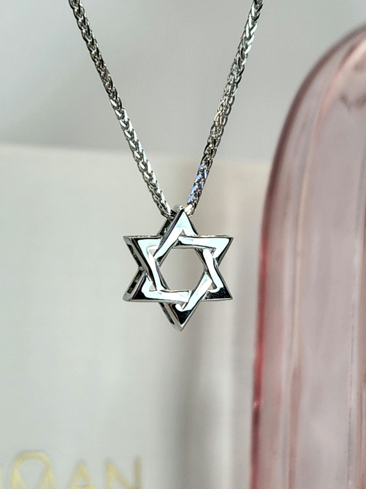 Classic Star of David 14k white gold for man and women