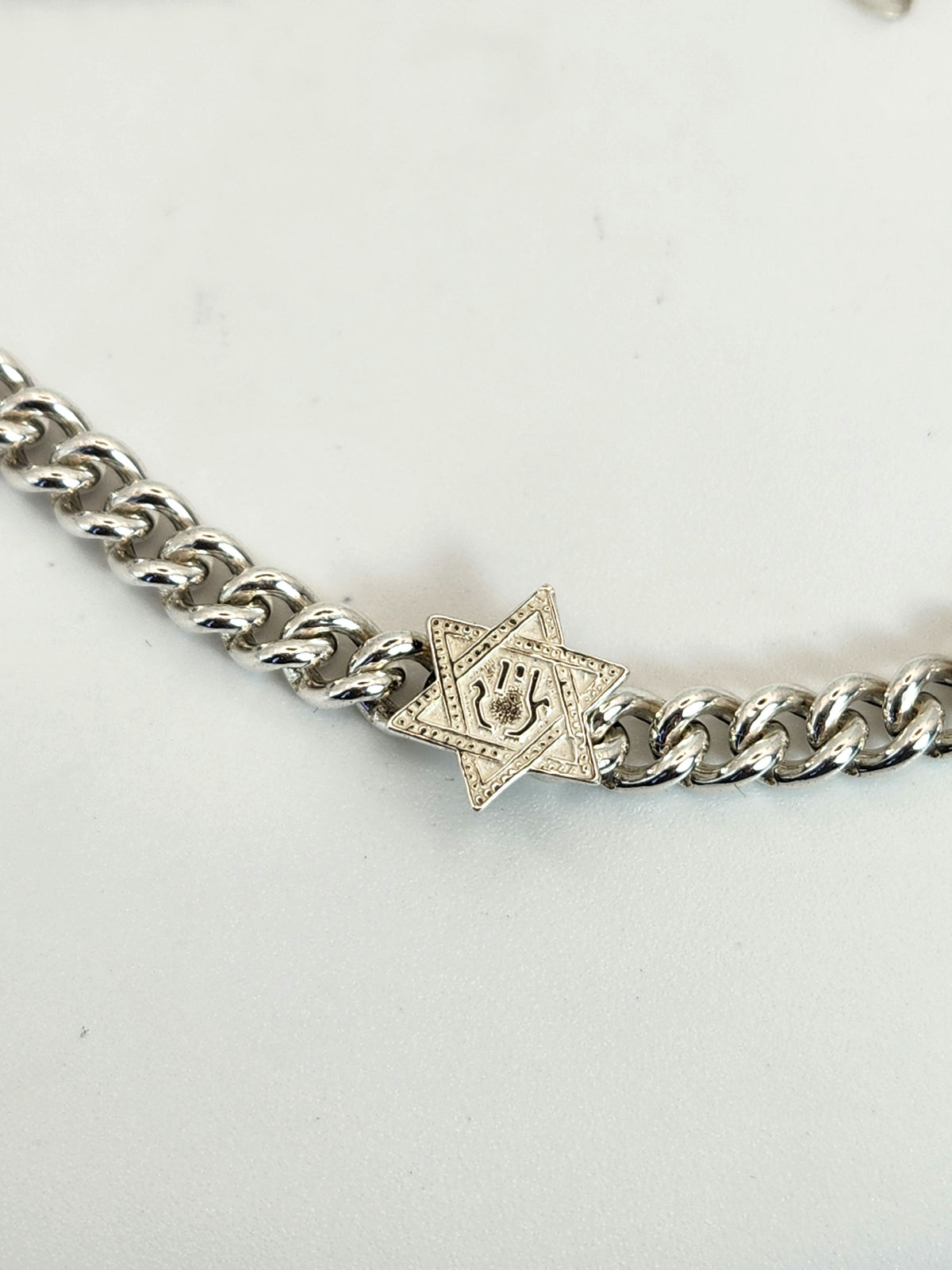 Silver 925 star david choker