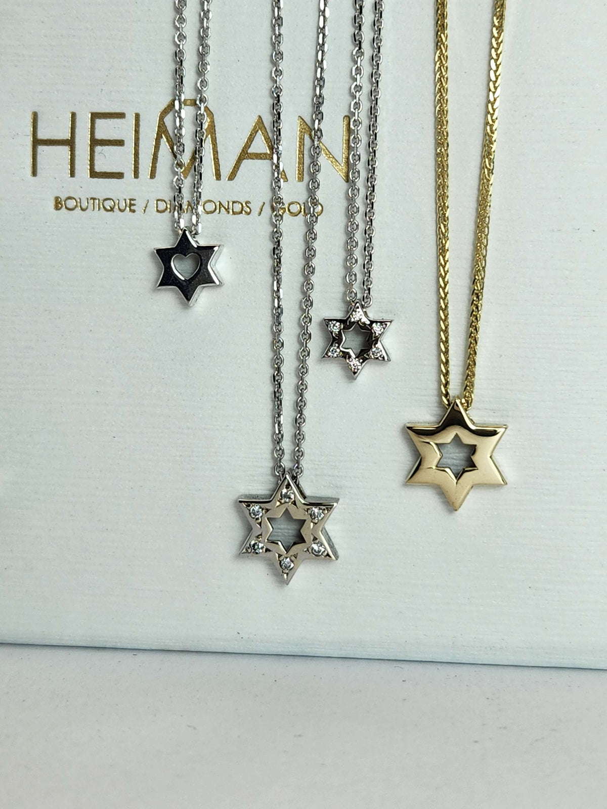 שרשראות מגן דוד 14k