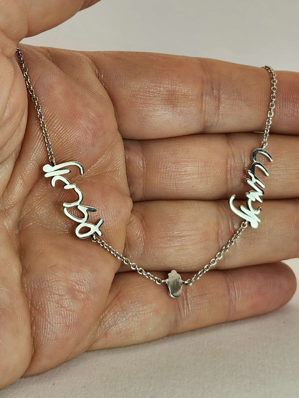 שרשרת שמות עם חמסה 14k