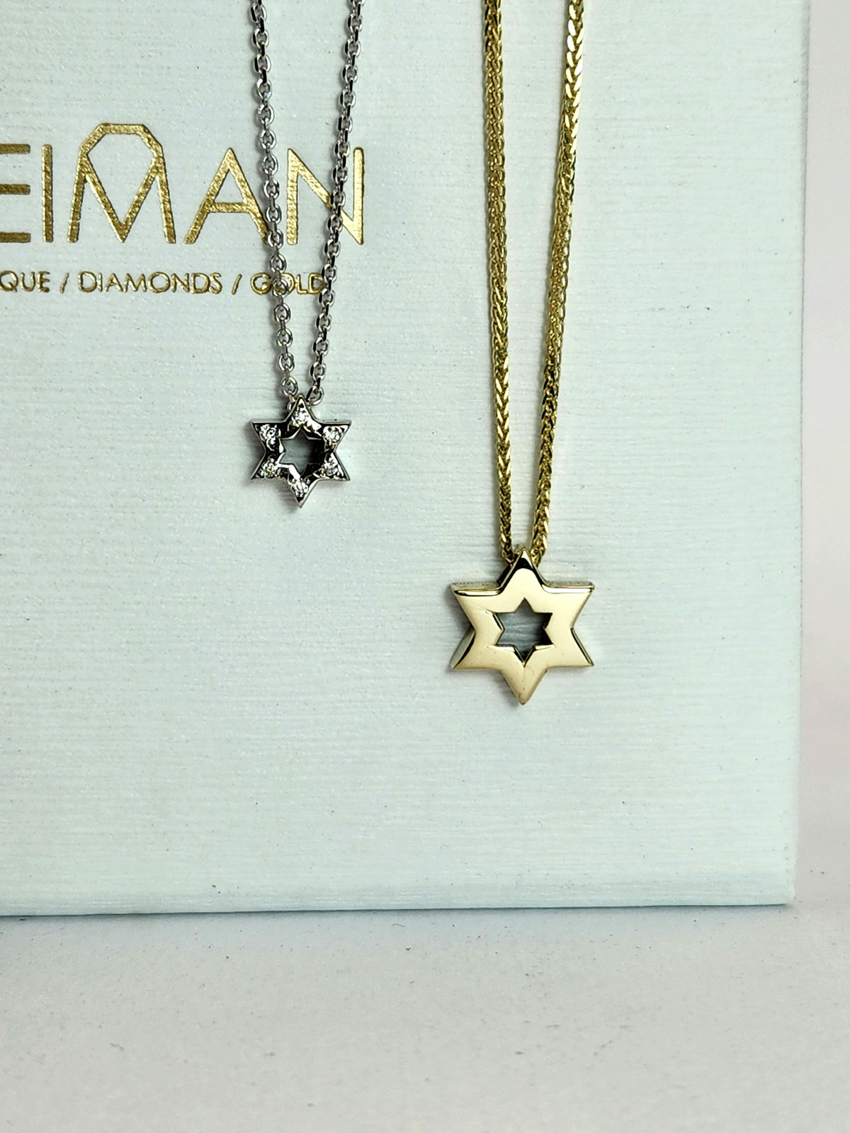 שרשראות מגן דוד 14k