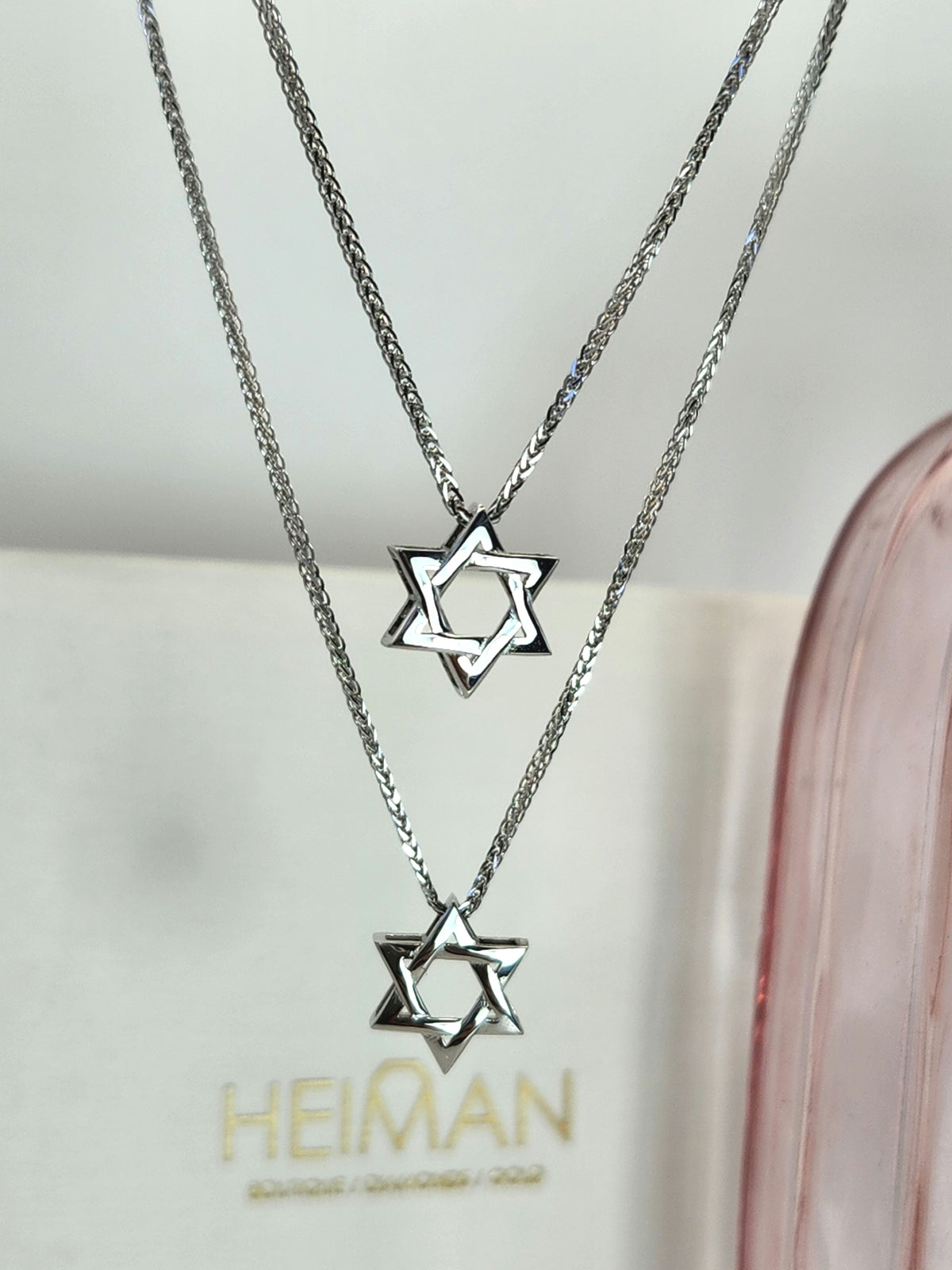 Classic Star of David 14k white gold for man and women