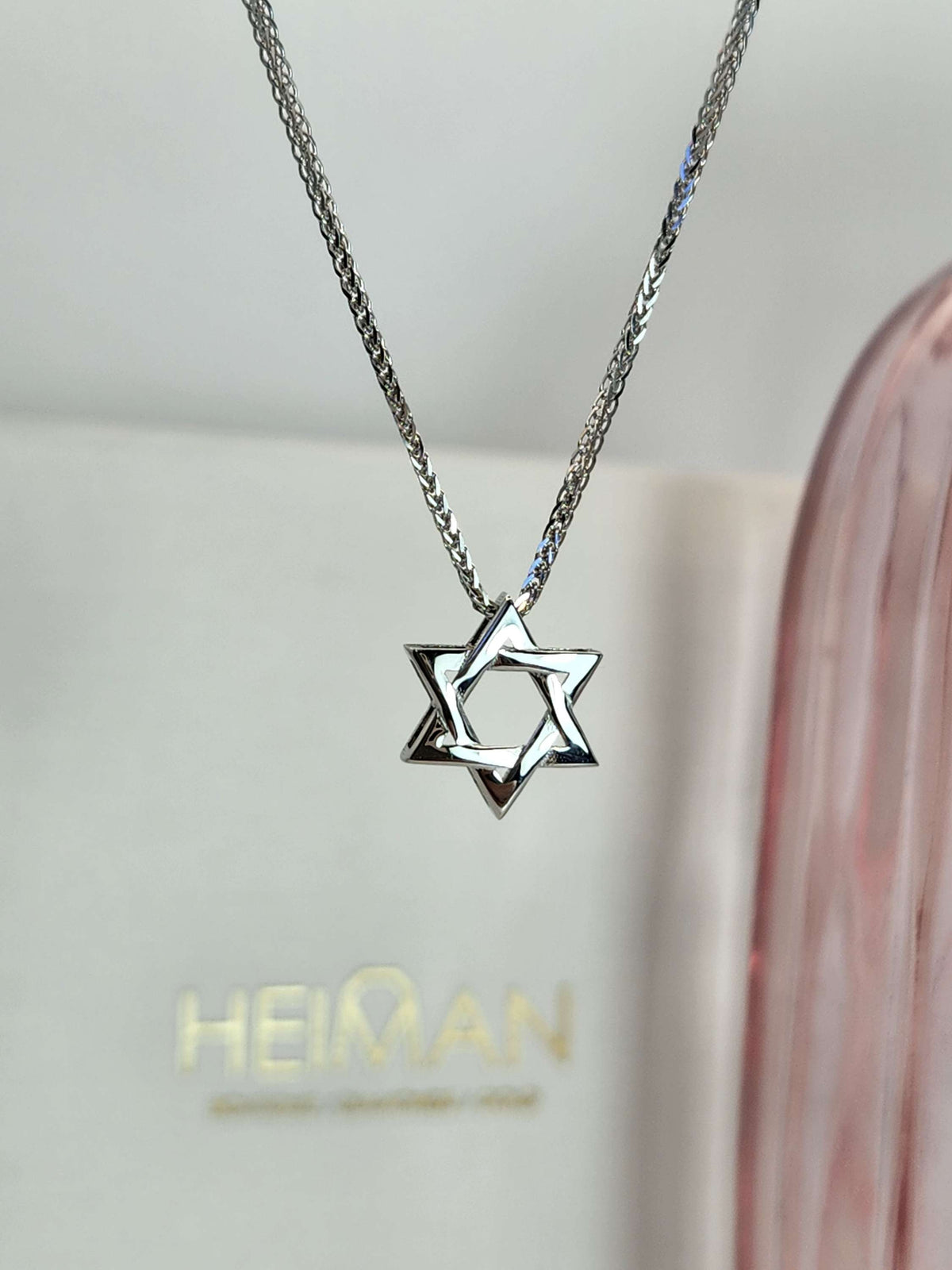 Classic Star of David 14k white gold for man and women